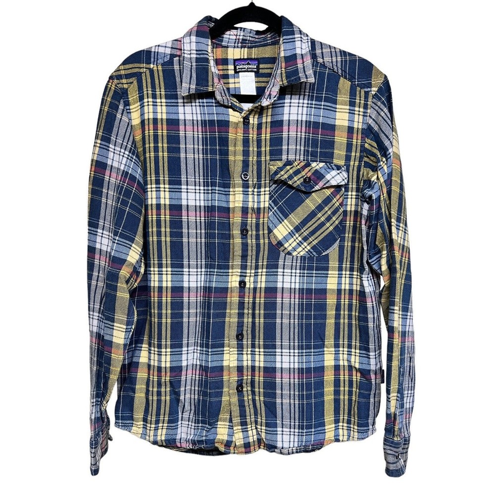 Patagonia Organic Cotton Plaid Flannel Men’s Size Medium